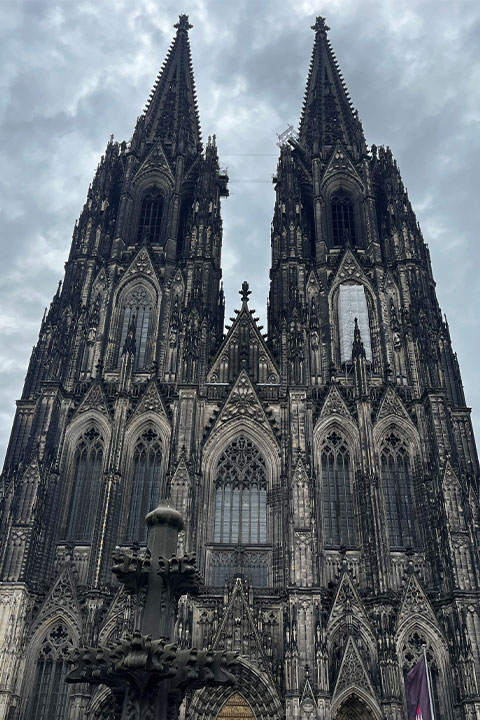 Koln Cathedral on a bright day.