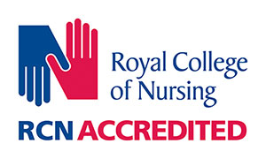 Royal College of Nursing RCN accredited logo