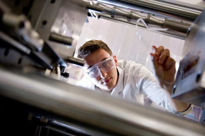 Man working in laboratory