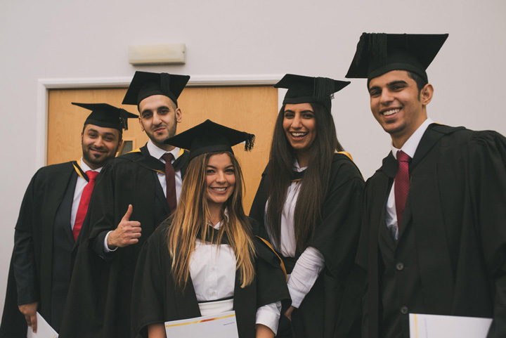 A group of graduating students