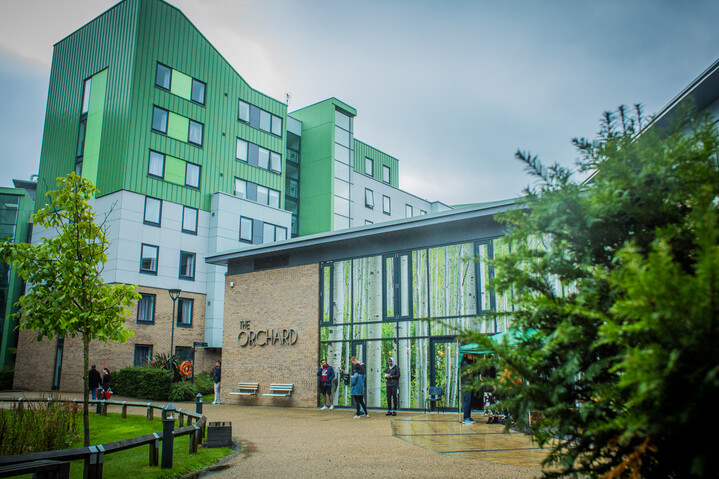 Buildings in The Green, our on-site accommodation.