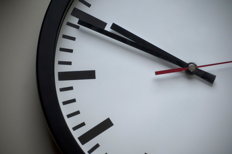 Clock on a wall