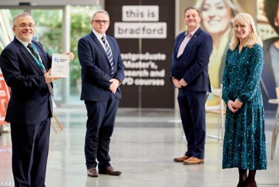 From left: Professors Ashraf Ashour, John Bridgeman, Martin Priest and Shirley Congdon