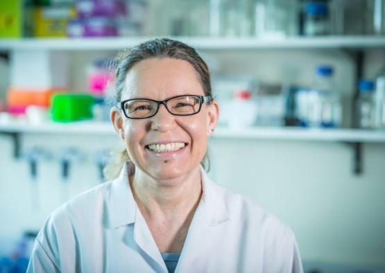 Dr Gisela Helfa, neurobiologist with a specialism in circadian rhythms, pictured in a laboratory at the University of Bradford