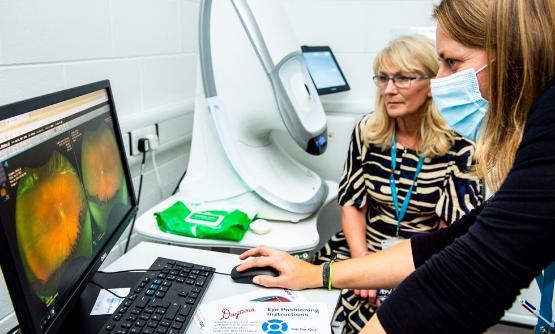 Prof Shirley Congdon at Bradford Eye Clinic