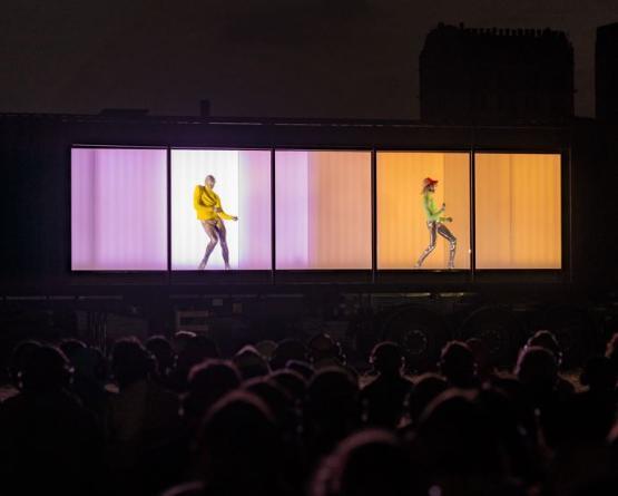 Dancers performing on stage