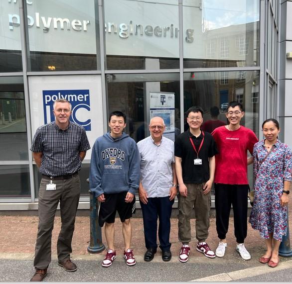 Left to right: Prof Adrian Kelly, Mr Zeyu Wang, Prof Phil Coates, Mr Kaixin Sun, Mr Yufei Ma and Ms Xiaolei Wang