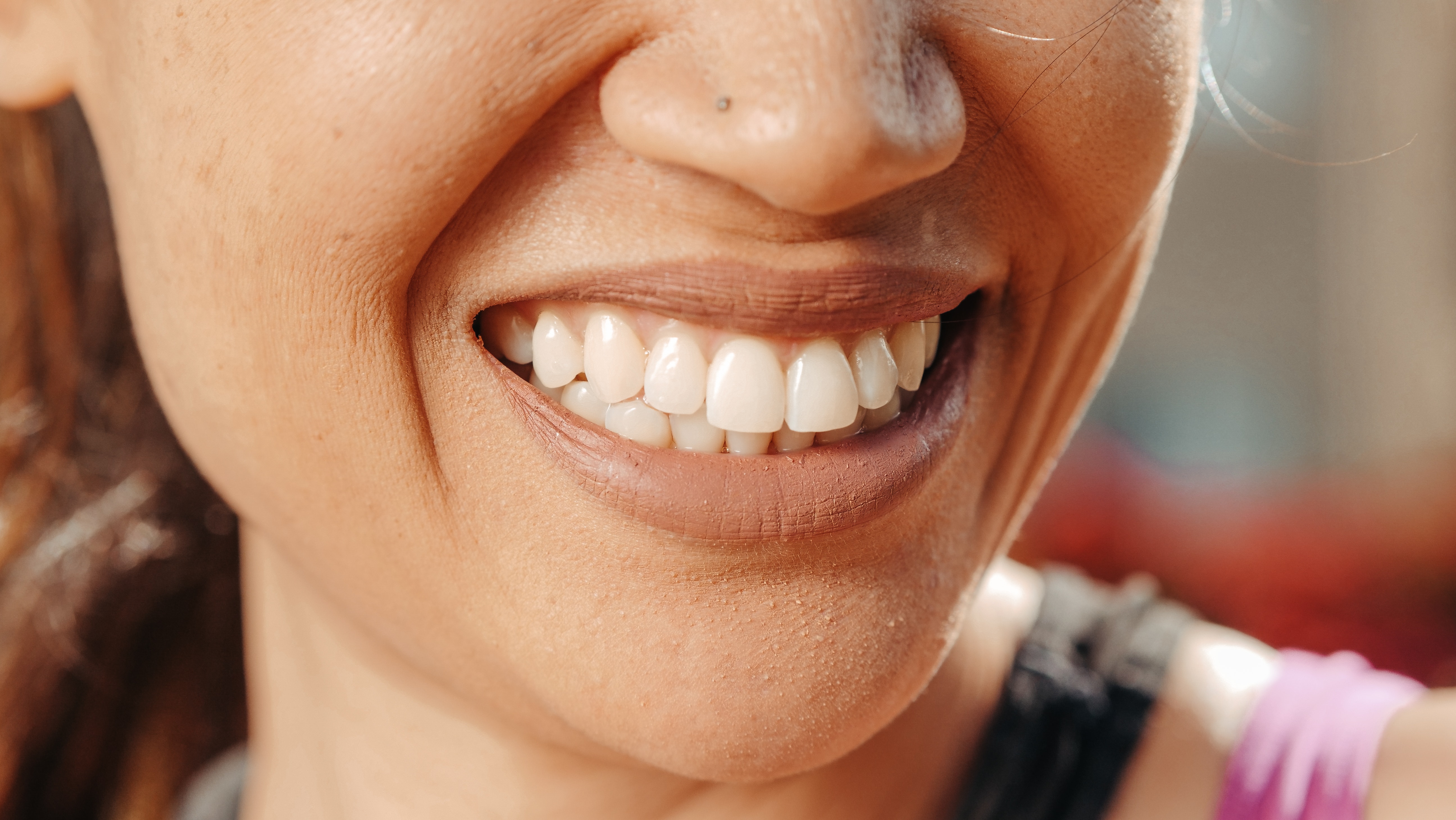 Close up of woman smiling