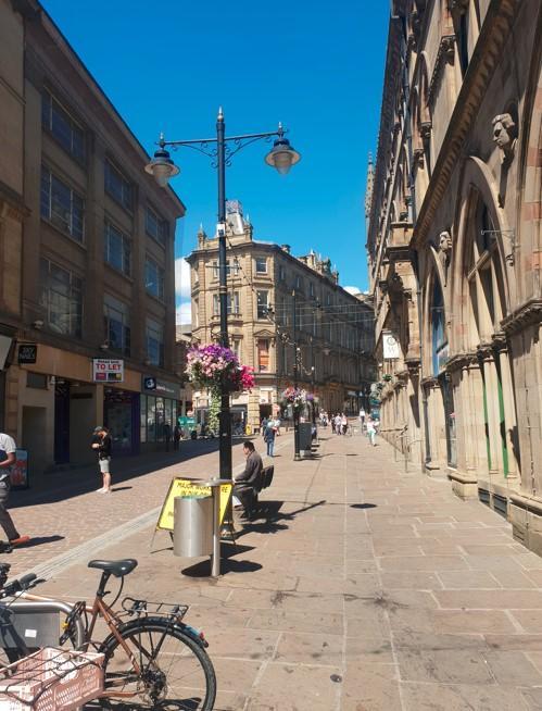 Cobbled street  in Bradford