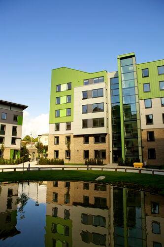 The Green student accommodation buildings