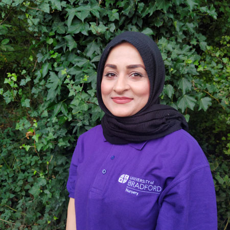 Sadia, at the University of Bradford Nursery